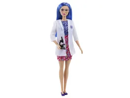 Barbie Wissenschaftlerin Puppe blaue Haare Barbie Set inkl Zubehoer
