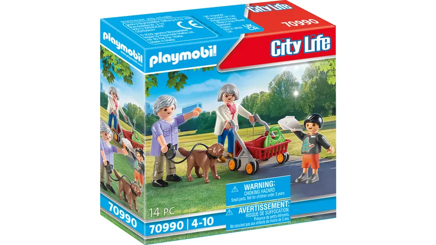 PLAYMOBIL 70990 - City Life - Großeltern mit Enkel