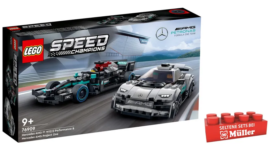 LEGO Speed Champions 76909 Mercedes-AMG F1 W12 E Performance & Mercedes-AMG Project One