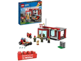 LEGO City 77943 Feuerwache Starterset Feuerwehr Spielzeug fuer Kinder