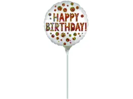 Amscan Folienballon Mini Shape HAPPY BIRTHDAY 22 cm