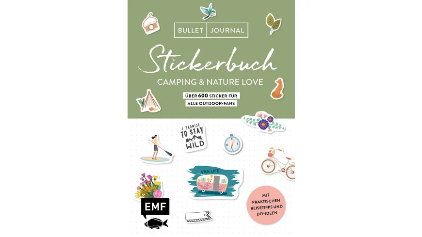 Bullet Journal Stickerbuch – Camping & Nature Love – Über 600 Sticker für alle Outdoor-Fans