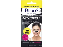 BIORE Clear Up Strips Aktivkohle Try Me Pack