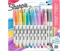 Sharpie S Note kreative Textmarker 20 Farben