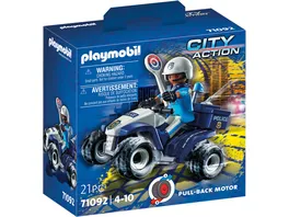 PLAYMOBIL 71092 City Action Polizei Speed Quad