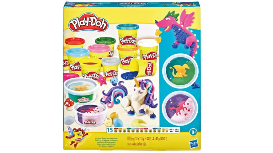 Hasbro - Play-Doh Magische Glitzerknete