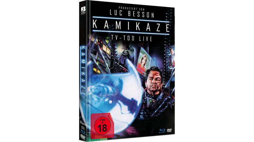 Luc Besson`s KAMIKAZE - TV Tod LIVE - Uncut Limited Mediabook (+ DVD) (+ Booklet)  in HD neu abgetastet