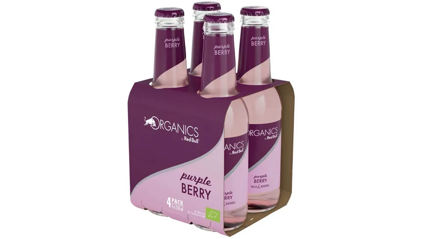 Red Bull Organics Bio Erfrischungsgetränk Purple Berry 4er Pack online  bestellen