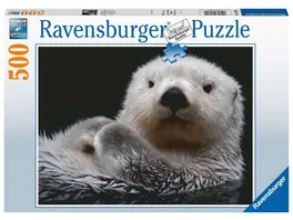 Ravensburger Puzzle Suesser kleiner Otter 500 Teile Puzzle