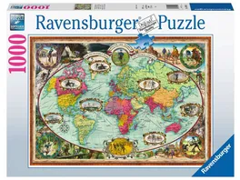 Ravensburger Puzzle Mit dem Fahrrad um die Welt 1000 Teile