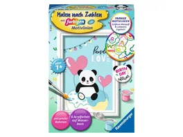 Ravensburger Beschaeftigung Malen nach Zahlen Panda Love Kinder ab 7 Jahren