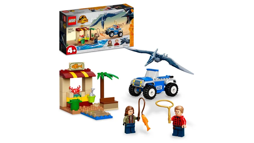 LEGO Jurassic World 76943 Pterandon-Jagd, Dinosaurier-Spielzeug