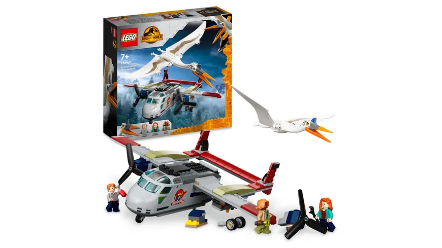 LEGO Jurassic World 76947 Quetzalcoatlus: Flugzeug-Überfall Spielzeug