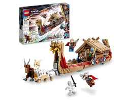 LEGO Marvel 76208 Das Ziegenboot Spielzeug Schiff aus Thor Love Thunder