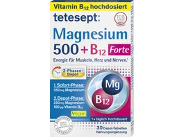 tetesept Magnesium 500 B12 Depot