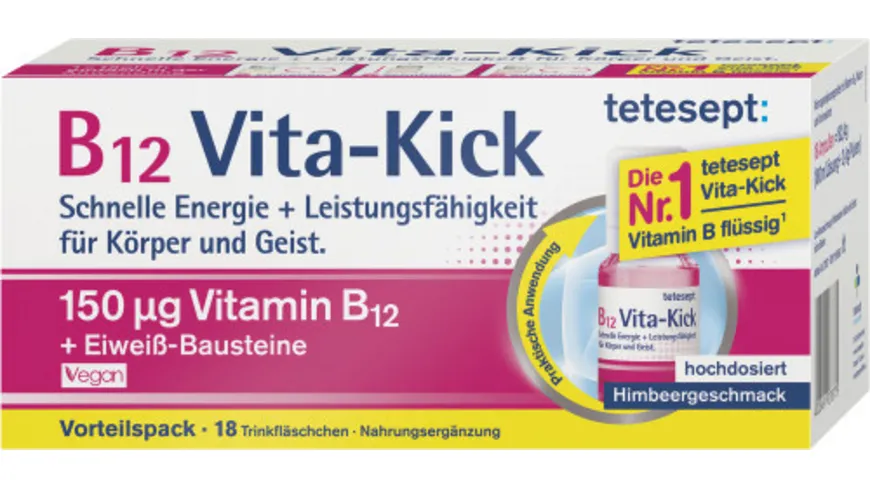 tetesept B12 Vita-Kick Trinkfläschchen
