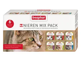 beaphar Katzennassfutter Nierendiaet Mix Pack 6x100g