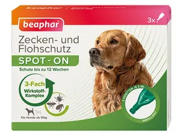 beaphar Hundezubehoer Spot On 3 x 2 ml grosse Hunde ab 15 kg