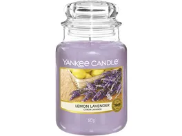 YANKEE CANDLE Grosse Kerze im Glas Lemon Lavender