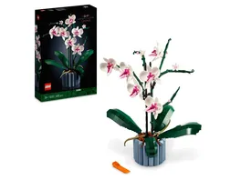 LEGO Icons 10311 Orchidee Set fuer Erwachsene mit kuenstlichen Pflanzen