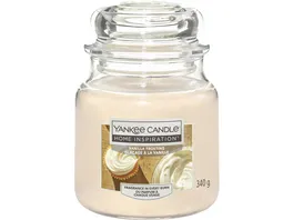Yankee Candle Home Inspiration Mittelgrosse Kerze im Glas Vanilla Frosting