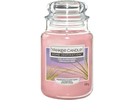 YANKEE CANDLE Grosse Kerze im Glas Pink Island Sunset