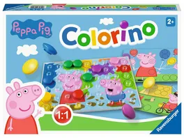 Ravensburger Spiel Peppa Pig Colorino Kinderspiel zum Farbenlernen Mosaik Steckspiel ab 2 Jahre