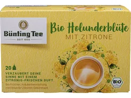 Buenting Tee Bio Teemischung Holunderbluete Zitrone