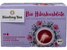 Buenting Tee Bio Teemischung Hibiskusbluete Schwarze Johannisbeere