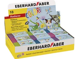 EBERHARD FABER Radierer Colori mit Banderole sortiert