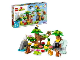 LEGO DUPLO 10973 Wilde Tiere Suedamerikas Spielzeug Set mit Tierfiguren