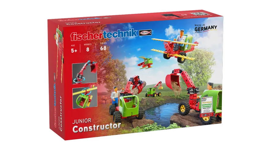 fischertechnik - JUNIOR Constructor, Baustellen Spielzeug ab 5 Jahren