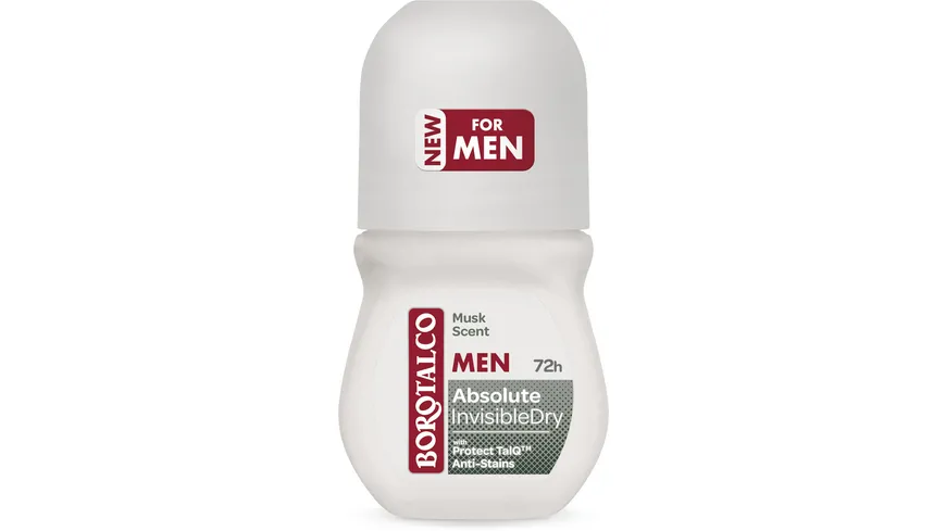 BOROTALCO MEN Deo Roll On Absolute InvisibleDry Musk Scent