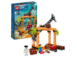 LEGO City Stuntz 60342 Haiangriff Stuntchallenge mit Spielzeug Motorrad