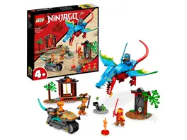 LEGO NINJAGO 71759 Drachentempel Set mit Drachen Figur und Motorrad