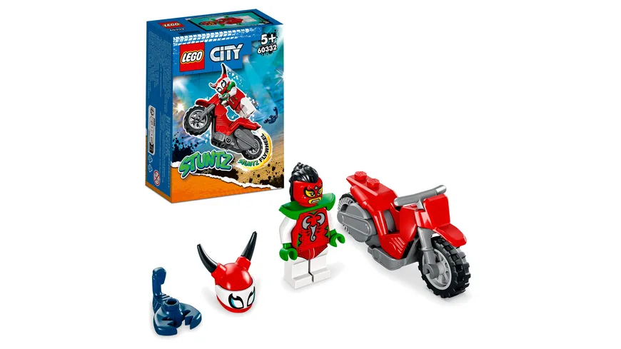LEGO City Stuntz 60332 Skorpion-Stuntbike Set mit Spielzeug-Motorrad
