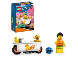 LEGO City Stuntz 60333 Badewannen Stuntbike Set mit Spielzeug Motorrad