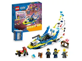 LEGO City 60355 Detektivmissionen der Wasserpolizei interaktives Spielzeug