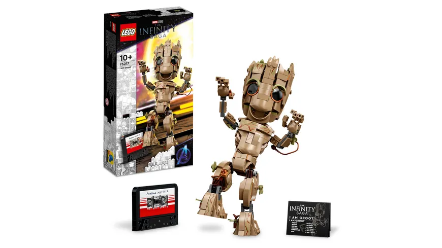 LEGO Marvel 76217 Ich bin Groot, Baby Groot-Figur, Spielzeug zum Bauen