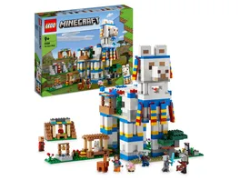 LEGO Minecraft 21188 Das Lamadorf Spielzeug Haus mit Figuren und Tieren