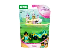 BRIO Disney Princess 33359 Jasmin mit Waggon Ergaenzung fuer die BRIO Holzeisenbahn Empfohlen ab 3 Jahren
