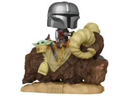 Funko POP Star Wars The Mandalorian Mandalorian and the Child on Bantha Pop Deluxe