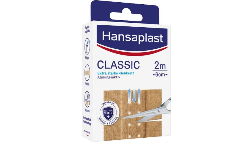 Hansaplast Classic 2mx6cm 20Strips