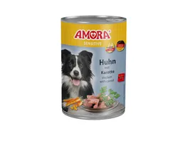 AMORA Sensitive Hundenassfutter Huhn Karotte