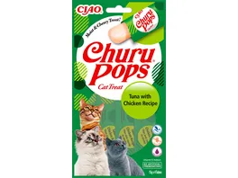 Inaba Katzensnack Churu Cat Pops Thunfisch Huhn