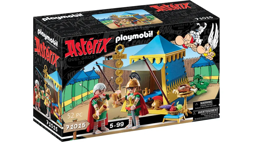 PLAYMOBIL 71015 - Asterix: Anführerzelt mit Generälen