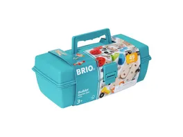 BRIO Builder Box 49 tlg Das kreative Konstruktionsspielzeug aus Schweden Einsteiger Set im praktischen Werkzeugkoffer Fuer Kinder ab 3 Jahren