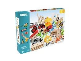 BRIO Builder Kindergartenset 270 tlg Das kreative Konstruktionsspielzeug aus Schweden Mega Komplettset mit zahlreichen Bauelementen und viel Werkzeug fuer unendlichen Spielspass Fuer Kinder ab 3 Jahren