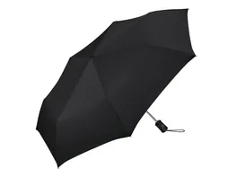 happy rain Taschenschirm mit Auf Zu Automatik Regenschirm schwarz
