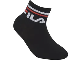 FILA Kinder Kurzsocken Quarter 3er Pack